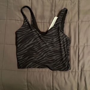 Lululemon black zebra align tank